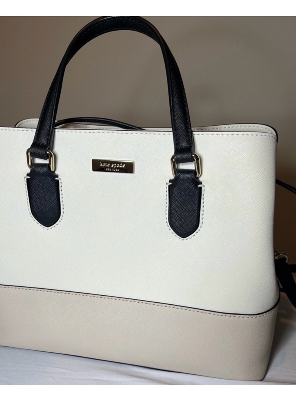 kate spade Cream and Black Two-Tone handbag